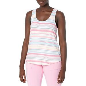 P.J. Salvage Womens Striped Pajama Sleep Tank Top, multi, L